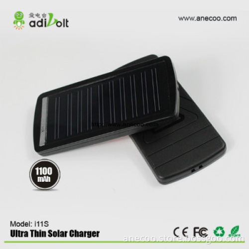 mini 1100mAh solar battery charger for mobilephone as gift
